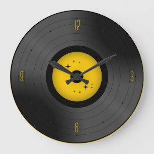 Retro-Vinyl-Schallplatte (jeder Farbe) Wanduhr