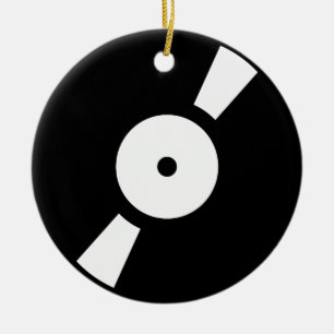 Retro-Vinyl-Schallplatte Keramikornament