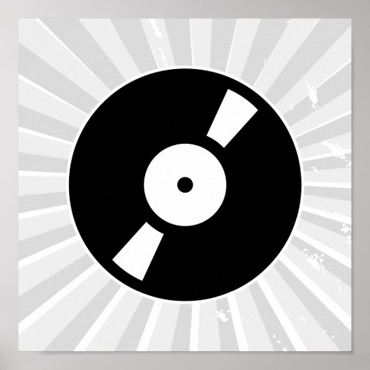 Retro-Vinyl-Schallplatte Poster (Vorne)