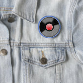 Retro-Vinyl-Schallplatten-Anstecker Button (Beispiel)