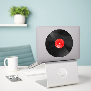 Retro-Vinyl-Schallplatten-Aufkleber Aufkleber