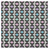 Retro-Vinyl-Schallplatten Farbige Musterdesign Stoff (Muster)