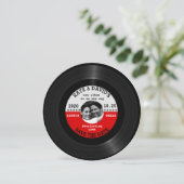 Retro-Vinyl-Schallplatten-Foto Save-The-Date-Vorla Save The Date (Stehend Vorderseite)