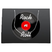 Retro-Vinyl-Schallplatten-Geschenktasche Große Geschenktüte (Vorderseite)
