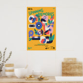 Retro-Vinyl-Schallplatten-Kunstprint Mid-Century-M Poster (Küche)