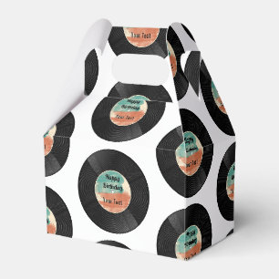 Retro-Vinyl-Schallplatten-Musik-Geburtstagsfeier Geschenkschachtel