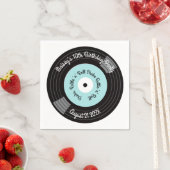 Retro-Vinyl-Schallplatten-Party Serviette (Beispiel)