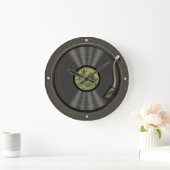 Retro-Vinyl-Schallplatten-Wanduhr Große Wanduhr (Zuhause)