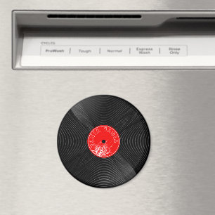 Retro-Vinyl-Schallplattenmagnet Vintage-Musik-Deko Magnet