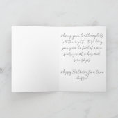 Retro-Vinyl-Schallplattenspieler-Foto personalisie Karte (Innenseite)