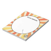 Retro Vinyl School Lehrer Wertschätzung Geschenk Notizblock (Rotiert)