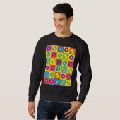Retro Vinyl Teller Sweatshirt (Vorne ganz)