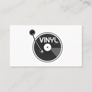 Retro-Vinyl-Turntable Visitenkarte