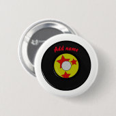 Retro Vinylaufzeichnung Button (Vorne & Hinten)
