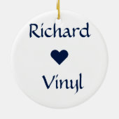 Retro Vinylaufzeichnung und psychedelische Keramik Ornament (Hinten)