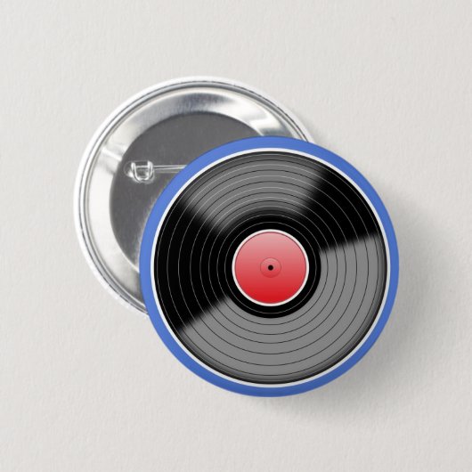 Retro Vinylaufzeichnungs-Button-Abzeichen Button (Vorne & Hinten)