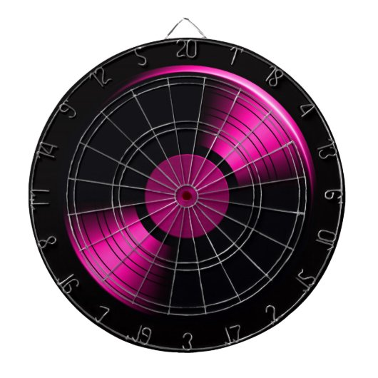 Retro VinylRekordalbum Dartscheibe (vorne)