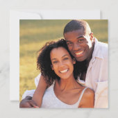 Retro Vinylrekordspieler Save the Date Einladung (Rückseite)