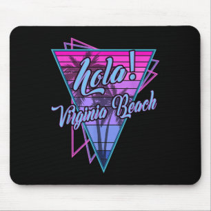 Retro Virginia - Hallo Virginia Beach Virginia Vin Mousepad