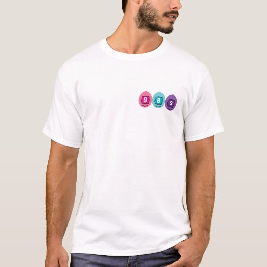Retro Virtual Digital Pet Design T-Shirt (Vorderseite)