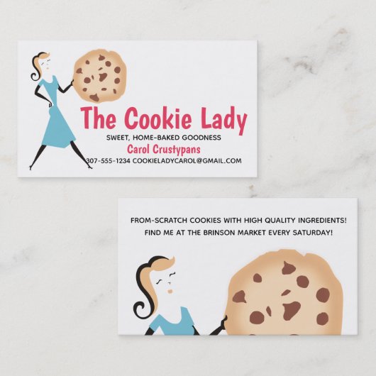 Retro Visitenkarte (Vorne/Hinten)