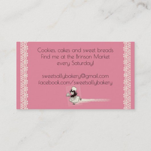 Retro Visitenkarte (Rückseite)