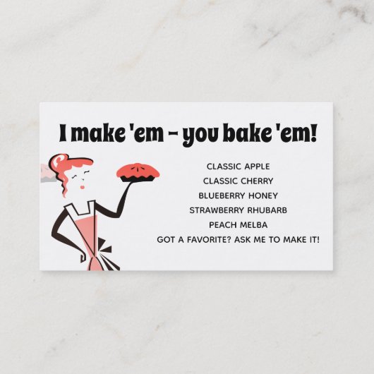 Retro Visitenkarte (Rückseite)