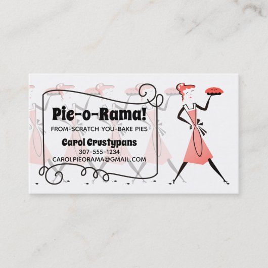 Retro Visitenkarte (Vorderseite)