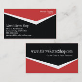 Retro Visitenkarte (Vorne/Hinten)