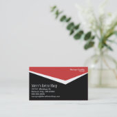 Retro Visitenkarte (Stehend Vorderseite)