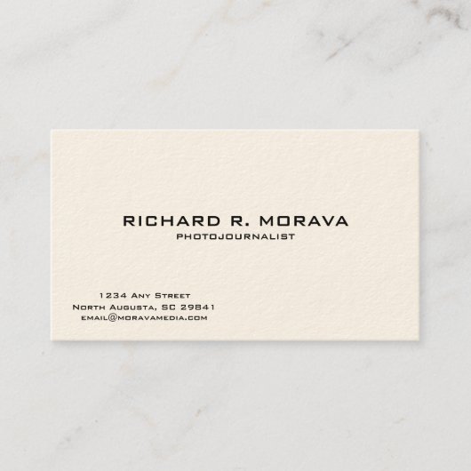 Retro Visitenkarte (Vorderseite)