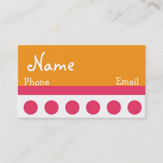 Retro Visitenkarte (Vorderseite)