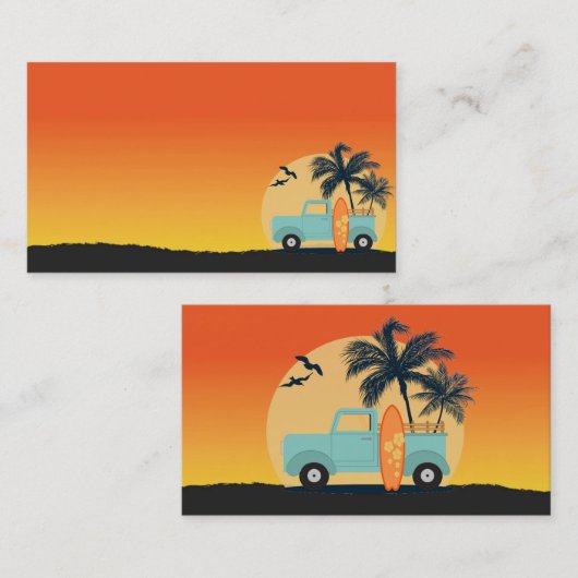 Retro Visitenkarte (Vorne/Hinten)