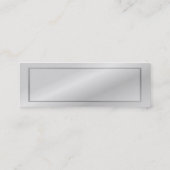 Retro - Visitenkarte der grünen Verschlussvorricht (Rückseite)