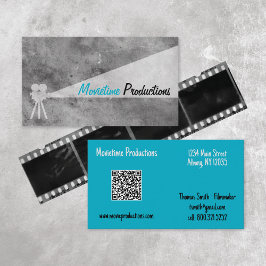 Retro-Visitenkarte für die Filmproduktion Visitenkarte
