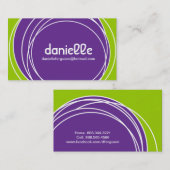 Retro Visitenkarte - Geschäfts-Karte (Vorne/Hinten)