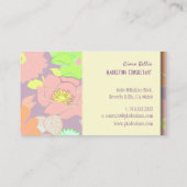 Retro-Visitenkarte, Pastellpuppen Visitenkarte (Rückseite)