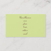 Retro-Visitenkarte Visitenkarte (Rückseite)