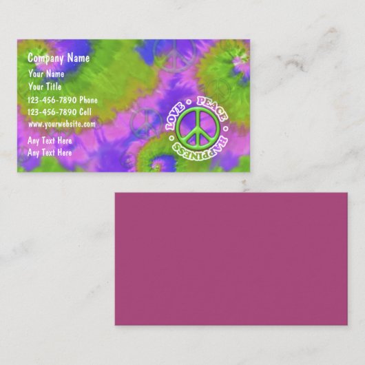 Retro-Visitenkarte Visitenkarte (Vorne/Hinten)