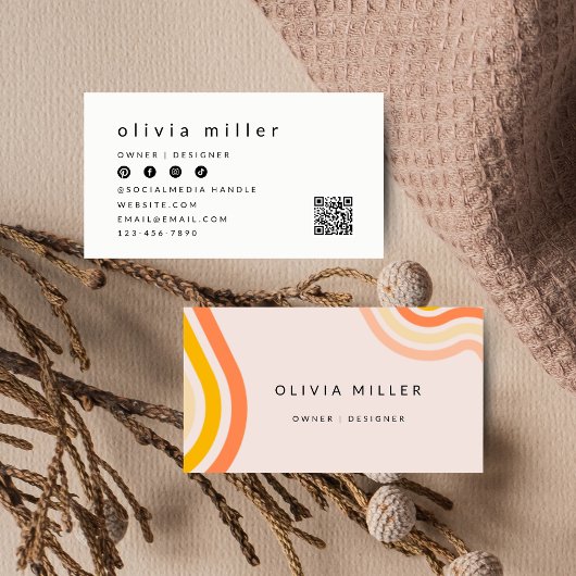 Retro-Visitenkarte Visitenkarte