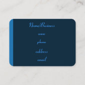 Retro-Visitenkarte Visitenkarte (Rückseite)