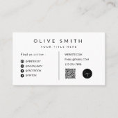 Retro-Visitenkarte Visitenkarte (Vorderseite)