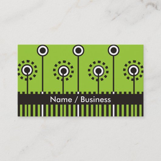 Retro Visitenkarten. Visitenkarte (Vorderseite)