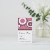 Retro Visitenkarten Visitenkarte (Stehend Vorderseite)