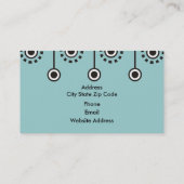 Retro Visitenkarten. Visitenkarte (Rückseite)