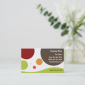 Retro-Visitenkarten Visitenkarte (Stehend Vorderseite)