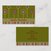 Retro Visitenkarten Visitenkarte (Vorne/Hinten)