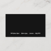 Retro Visitenkarten Visitenkarte (Rückseite)