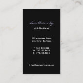 Retro Visitenkarten Visitenkarte (Rückseite)