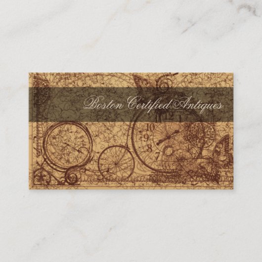 Retro Visitenkarten Visitenkarte (Vorderseite)